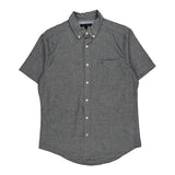 Tommy Hilfiger Short Sleeve Shirt - Medium Gray Cotton