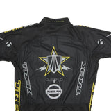 BON TRAGER Mens Black & Yellow RadioShack Cycling Jersey 2XL Short Sleeve Crew