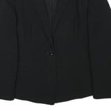 MAX MARA Womens Black Studio Jacket S Polyester Blend Classic Fit Button Closure