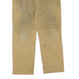 CARHARTT Mens Regular Fit Straight Jeans Beige Cotton Blend Denim Rinse W32 L27