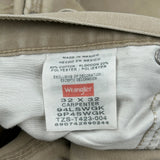 Wrangler Carpenter Trousers - 32W 31L Beige Cotton Blend