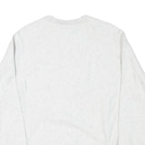 CHAMPION Mens White Northeastern Crew Neck S Cotton Blend Sweatshirt Pullover