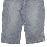 Mens Grey Denim Casual Cotton Blend Shorts 2XL W36 Comfortable Fit