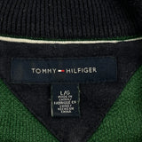 Tommy Hilfiger 1/4 Zip - Large Green Cotton