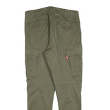 LEVI'S Mens Slim Olive Green Cargo Trousers W31 L30 Casual Zip Pocket