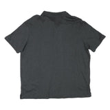 POLO RALPH LAUREN Mens Charcoal Plain Short Sleeve XL Cotton Blend Polo Shirt