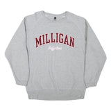 OURAY Mens Grey Milligan Buffaloes Crew Neck L Sweatshirt Cotton Blend Pullover
