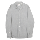 LEVI'S Mens Grey Shirt S Cotton Long Sleeve Button Front Casual