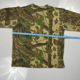 Mossy Oak Camo Long Sleeve T-Shirt - XL Green Cotton