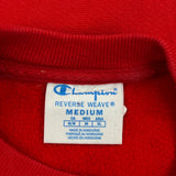 Reverse Weave Champion Sweatshirt - Medium Red Cotton
