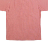 KENZO Mens Red Check Shirt S Cotton Short Sleeve Button Front Casual