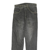 Mens Slim Black Denim Slim Jeans Cotton Zip W28 L29 Contemporary Style