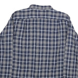 TOMMY HILFIGER Mens Blue & White Check Shirt XL Long Sleeve Cotton Casual