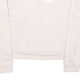 PUMA Womens Pink 1/4 Zip S Sweatshirt Cotton Blend Sportswear Casual