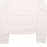 PUMA Womens Pink 1/4 Zip S Sweatshirt Cotton Blend Sportswear Casual