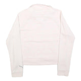 PUMA Womens Pink 1/4 Zip S Sweatshirt Cotton Blend Sportswear Casual