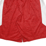 ADIDAS Mens Red & Black Casual Sports Shorts L W26 Polyester Blend Drawstring