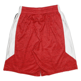 ADIDAS Mens Red & Black Casual Sports Shorts L W26 Polyester Blend Drawstring