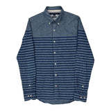 Tommy Hilfiger Striped Shirt - Small Blue Cotton