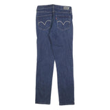 LEVI'S Womens Slim Blue Denim Slim Jeans W29 L32 Classic Zip Pockets