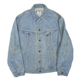 LEE Mens Blue Denim Cotton Blend Jacket L Button Closure Classic Fit Casual