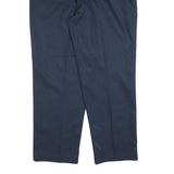 RED KAP Mens Cotton Blend Navy Regular Fit Straight Leg Trousers W38 L30