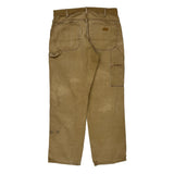 Dickies Carpenter Trousers - 32W 30L Brown Cotton