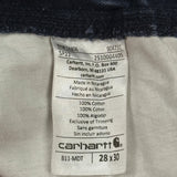 Carhartt Carpenter Trousers - 26W UK 6 Blue Cotton