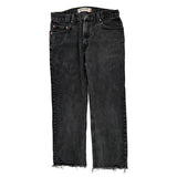 Levis 505 Jeans - 34W 32L Black Cotton