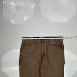 Schmidt Carpenter Pants - 38W 31L Brown Cotton