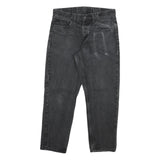 CARHARTT Mens Cotton Blend Black Regular Straight Trousers W32 L28 Workwear