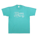 JERZEES Mens Turquoise Blue Ruptured Duck Graphic T-Shirt XL Short Sleeve Crew