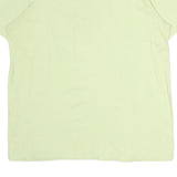 NIKE Womens Yellow Graphic T-Shirt L Short Sleeve Crew Neck Casual Wear