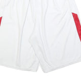 NIKE Mens White & Red Sports Casual Shorts M W28 Lightweight Comfort