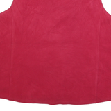 WOOLRICH Womens Red Fleece XL Zip Up Sleeveless Casual Outdoor Vest Jacket