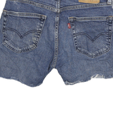 LEVI'S Womens Denim Blue Cut-Off Shorts Size S W28 Classic Fit Cotton Blend