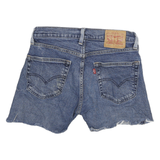 LEVI'S Womens Denim Blue Cut-Off Shorts Size S W28 Classic Fit Cotton Blend