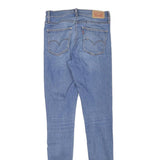 LEVI'S Womens Slim Blue Jeans Denim Light W26 L32 Classic Stretch Zip