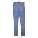 LEVI'S Womens Slim Blue Jeans Denim Light W26 L32 Classic Stretch Zip