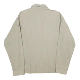 LET'S GO Mens Beige Cotton Zip Jacket XL Plain Casual Light Comfort