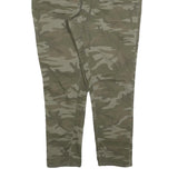 LEVI'S Womens Cotton Blend Green Camouflage Slim Tapered Trousers W38 L26