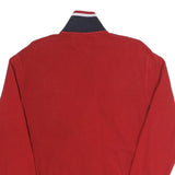 POLO RALPH LAUREN Mens Red Striped Team USA Olympic Cotton Blend Jacket M Zip