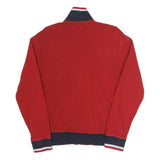 POLO RALPH LAUREN Mens Red Striped Team USA Olympic Cotton Blend Jacket M Zip