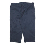 DICKIES Mens Cotton Blend Navy Regular Straight Trousers W40 L23 Workwear