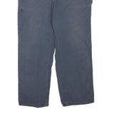 CARHARTT Mens Cotton Blend Blue Regular Fit Straight Leg Trousers W38 L30