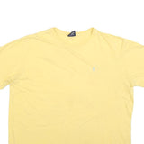 POLO RALPH LAUREN Mens Yellow Classic T-Shirt XL Crew Neck Short Sleeve Cotton