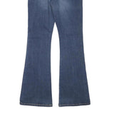LEVI'S 519 Womens Jeans Blue Regular Flared Denim Medium W28 L31 Stylish Zip