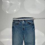 Levis 501 Jeans - 33W 30L Blue Cotton