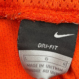 Nike Sport Shorts - Large Orange Polyester