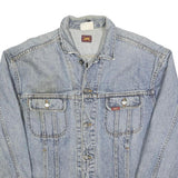 LEE Mens Blue Denim Jacket M Cotton Classic Button Closure Vintage Workwear
